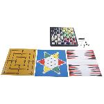 Mallette - Coffret Multi-jeux Jeux de société magnétiques ? coffret 8 jeux en 1. De 2 a 6 joueurs