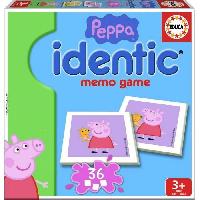 Jeux De Societe Mémoire Peppa Pig - EDUCA - Idendit - Forme des paires - Garçon et Fille - 3 ans et plus