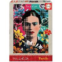 Jeux De Societe Puzzle 1000 pieces Frida Kahlo - EDUCA - Theme Humains. personnages et célébrités - Multicolore