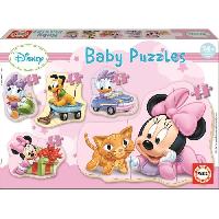 Jeux De Societe Puzzle bébé EDUCA - BABY MINNIE - 5 puzzles progressifs de 3 a 5 pieces