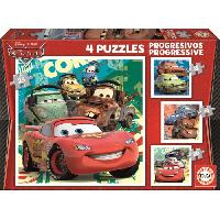 Jeux De Societe Puzzle progressif CARS - Garçon et Fille - A partir de 3 ans - Dessins animés et BD