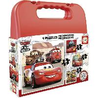 Jeux De Societe Puzzle progressif CARS - Malette de 4 puzzles - Educa - 12-16-20-25 pieces