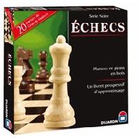 Jeux De Societe SERIE NOIRE ECHECS PLATEAU - Jeu de plateau - DUJARDIN - Affrontez-vous sur l'échiquier dans ce jeu de stratégie intemporel !