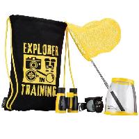 Jeux Scientifiques Kit de decouverte outdoor - NATIONAL GEOGRAPHIC - Jumelles 3x30 gobelet loupe 2x-5x Boussole