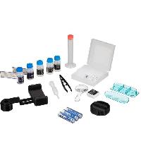 Jeux Scientifiques Microscope 40x-640x - BRESSER JUNIOR - Éclairage LED - kit d'expérimentation - bleu