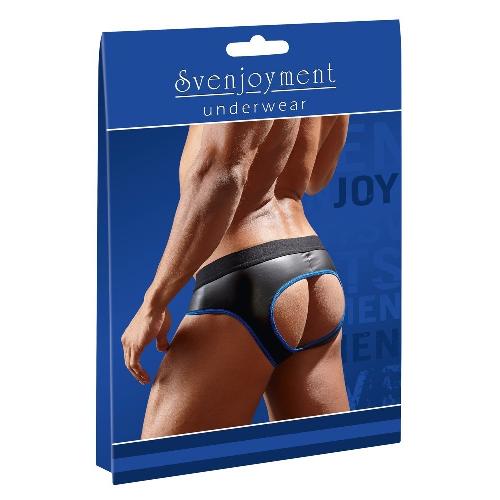 Combinaisons Jock Ouvert avec Zip - M Noirbleu