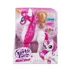 Jouet a Coiffer - ZURU - Sparkle Girlz Licorne Styling Set - Licorne avec accessoires de coiffure personnalisables