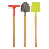 Jouet D'imitation Filet de 3 grands outils de jardin - ECOIFFIER - 4338 - Préparons la terre - 70 cm