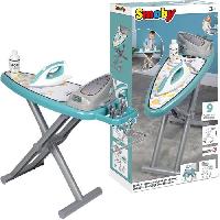 Jouet D'imitation Smoby - Planche a repasser avec station vapeur + 9 accessoires - Jeux d'imitation ménage - H48cm - Fabrication Française - Dés 3ans