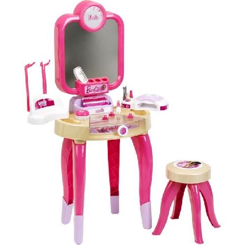 Coiffeur - Estheticienne Jouet de beauté - KLEIN - Centre de beauté Barbie Happy Vibes - Complet avec de nombreux accessoires et lumiere.