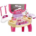 Coiffeur - Estheticienne Jouet de beauté - KLEIN - Centre de beauté Barbie Happy Vibes - Complet avec de nombreux accessoires et lumiere.