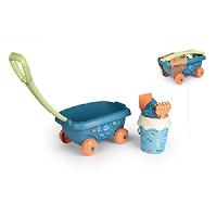 Jouet De Plage - Jouet De Bac A Sable Chariot de plage garni Smoby Green - Smoby - Bleu - A partir de 18 mois