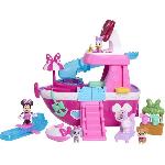 Bateau Miniature - Sous-marin Miniature Jouet interactif - DISNEY MINNIE MOUSE - Le Yacht de Minnie - Yacht avec 14 accessoires. tenues changeantes et piscine