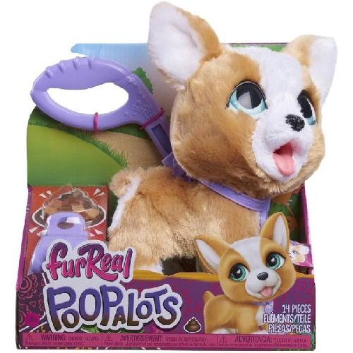 Peluche Jouet interactif - FURREAL FRIENDS - Mon Copain qui Fait Popo 23 cm - Animal interactif avec laisse. friandises et pelle