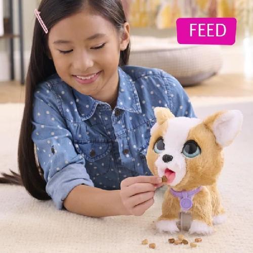 Peluche Jouet interactif - FURREAL FRIENDS - Mon Copain qui Fait Popo 23 cm - Animal interactif avec laisse. friandises et pelle