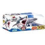 Robot Miniature - Personnage Miniature - Animal Anime Miniature Jouet Interactif - ZURU - Shark Attack Robo Alive - Grand requin blanc avec mouvements realistes et yeux brillants