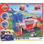 Figurine Miniature - Personnage Miniature Jouet - Jada - Caserne Pompier Police - Inclus Camion Jupiter - A partir de 3 ans