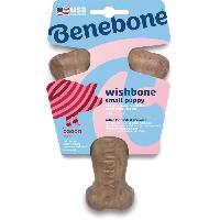 Jouet Os a mâcher pour chiots - BENEBONE - Puppy WISHBONE S - Nylon - Saveur bacon 100% véritable