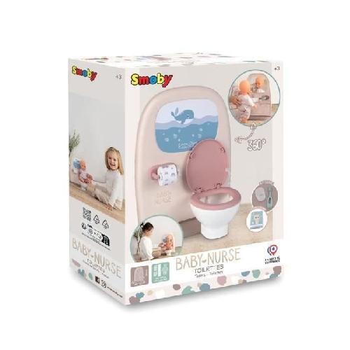 Poupee Jouet pour enfant - Smoby - Baby Nurse - Lavabo et toilettes - Effet carrelage - Accessoires inclus