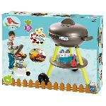 Jardinage - Brouette Jouets Ecoiffier - Barbecue Charbon + 16 Accessoires - Outillage de Jardin pour Enfants - Fabriqué en France