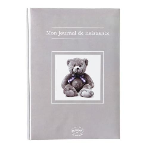 Cahier Journal de naissance Ourson - Taupe - 31 x 22 cm