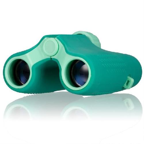 Jumelle Jumelles pour enfants robustes - BRESSER JUNIOR - ergonomiques - agrandissement 6x - vert