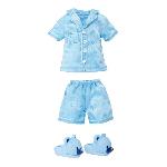 Poupee Junior High Pyjama Party - Poupée mannequin articulée 22 cm - Skyler (Bleue) - Nombreux accessoires - a partir de 4 ans