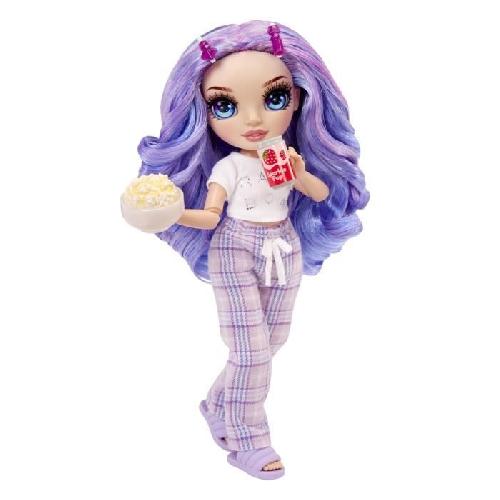 Poupee Junior High Pyjama Party - Poupée mannequin articulée 22 cm - Violet (Violet) - Nombreux accessoires - a partir de 4 ans