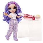 Poupee Junior High Pyjama Party - Poupée mannequin articulée 22 cm - Violet (Violet) - Nombreux accessoires - a partir de 4 ans