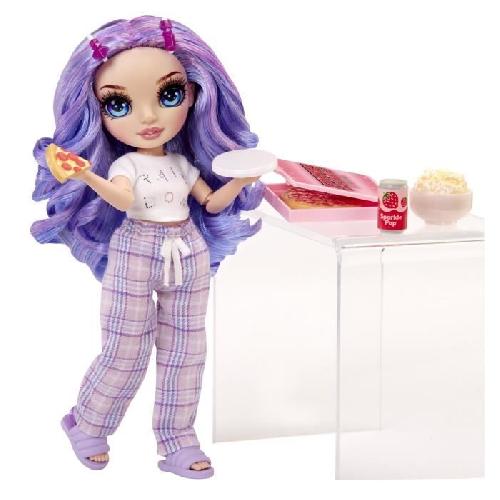 Poupee Junior High Pyjama Party - Poupée mannequin articulée 22 cm - Violet (Violet) - Nombreux accessoires - a partir de 4 ans