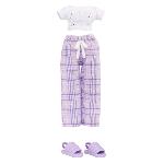 Poupee Junior High Pyjama Party - Poupée mannequin articulée 22 cm - Violet (Violet) - Nombreux accessoires - a partir de 4 ans