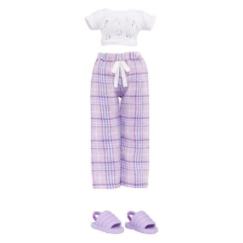 Poupee Junior High Pyjama Party - Poupée mannequin articulée 22 cm - Violet (Violet) - Nombreux accessoires - a partir de 4 ans