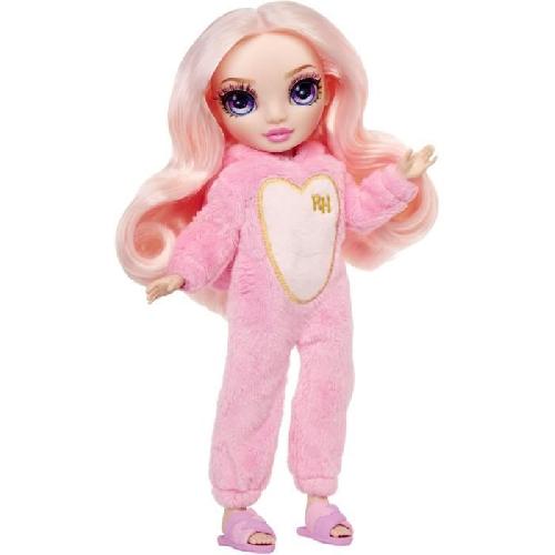 Poupee Junior High Pyjama Party - Poupée mannequin articulée 22cm - Bella (rose) - Nombreux accessoires - a partir de 4 ans