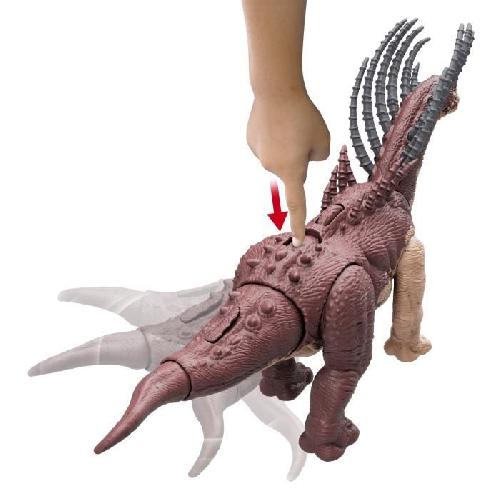 Figurine Miniature - Personnage Miniature Jurassic World-Bajadasaurus Méga Action-Figurine articulée HTK80