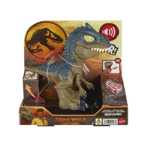 Figurine Miniature - Personnage Miniature Jurassic World : Chomp-Allosaurus Méga Rugissement-figurine de dinosaure HVB45