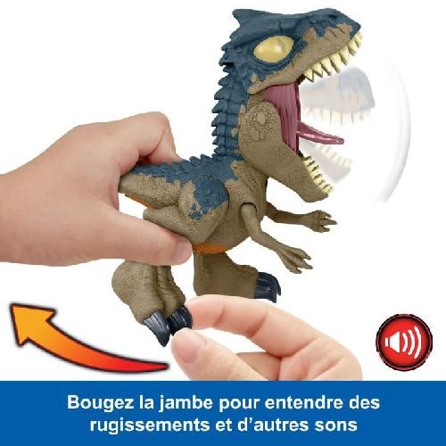 Figurine Miniature - Personnage Miniature Jurassic World : Chomp-Allosaurus Méga Rugissement-figurine de dinosaure HVB45