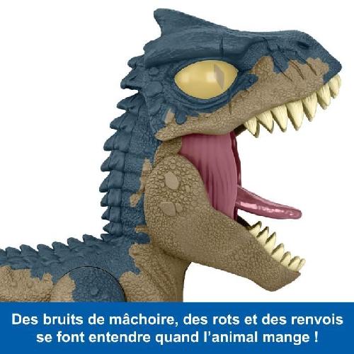 Figurine Miniature - Personnage Miniature Jurassic World : Chomp-Allosaurus Méga Rugissement-figurine de dinosaure HVB45