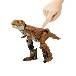 Figurine Miniature - Personnage Miniature Jurassic World-Course-poursuite rugissante-Tyrannosaure et camion HPD38