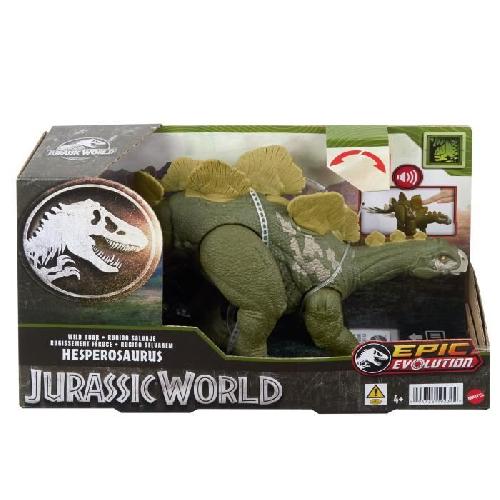 Figurine Miniature - Personnage Miniature Jurassic World-Hesperosaurus Rugissement Féroce-Figurine articulée HTK69