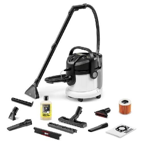 Aspirateur Industriel Karcher shampouineuse SE 4 Plus - Nouveau - Remplace SE 4001 - Aspirateur 2 en 1 injecteur extracteur - Detachant taches resistantes