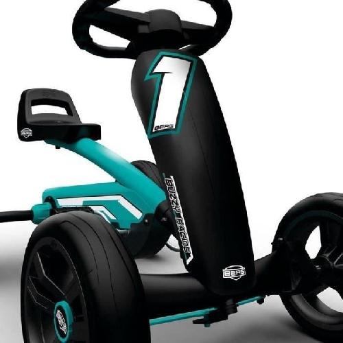 Porteur - Pousseur Kart a pedales Buzzy Racing - BERG - Porteur avec pedales et volant - reglable et evolutif