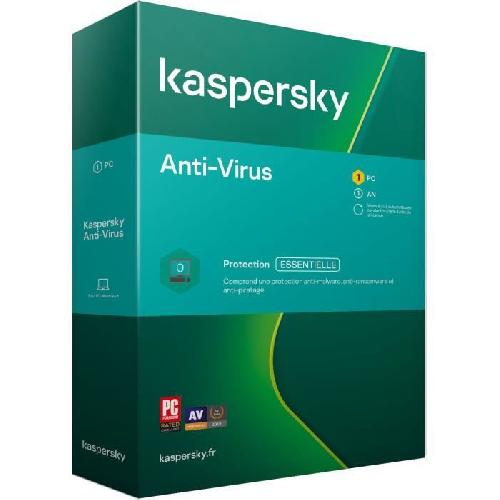 Antivirus KASPERSKY Antivirus 2020. 1 poste. 1 an