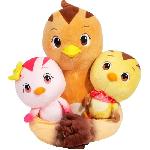 Peluche Katuri - Peluche Famille Katuri - Maman Oiseau Flora et ses Enfants Chip et Duri - A partir de 3 ans - Peluche du Dessin Anime Katuri