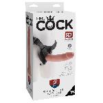 KC harnais gode ceinture avec gode de 22cm chair