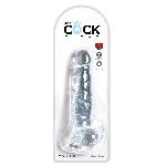 KCC gode 20cm avec testicules transparent