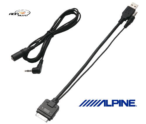 Adaptateur Aux Autoradio KCU-461iV - Cable video USB iPodiPhone compatible avec stations compatibles