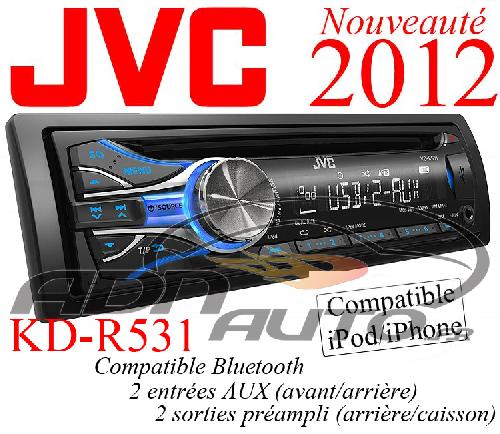 KD-R531 - Autoradio CD/MP3/WMA - 4x50W - 2012 - PROMO JVC