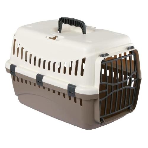 Caisse - Cage De Transport KERBL Box de transport Expedition pour chien - 48x32x32cm - Creme et taupe
