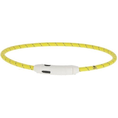 Collier KERBL - Collier LED Jaune - 65 cm x 10 mm- Maxi Safe - Jaune