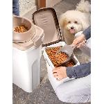 Distributeur D'aliment KERBL - Conteneur - Petfood - Brun-blanc - 15l
